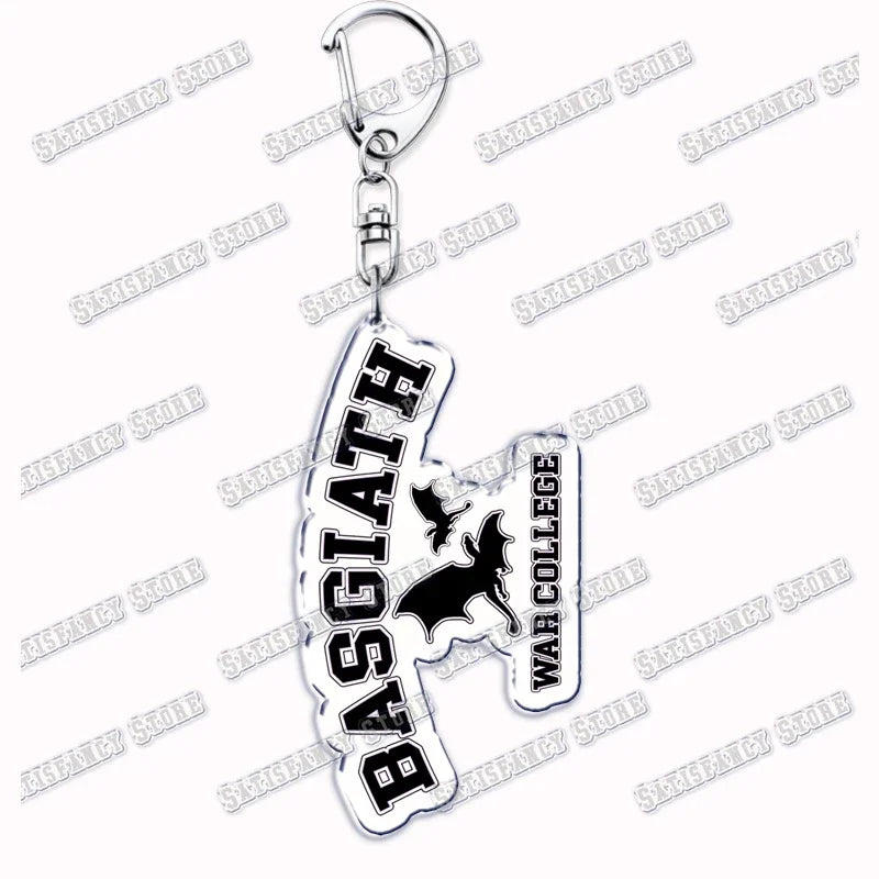 Fourth Wing Basgiath Dragon Keychain