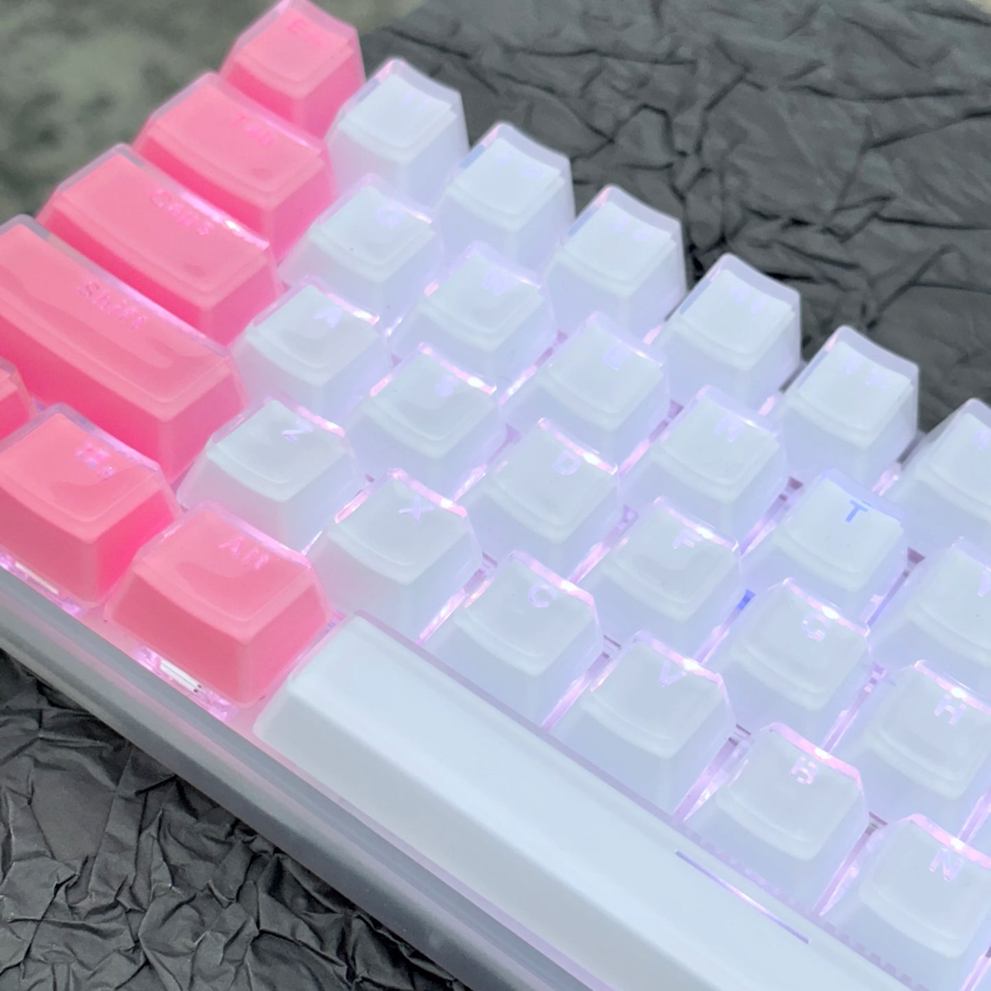 Jelly Crystal Keycaps 136 Keys for Mechanical Keyboard