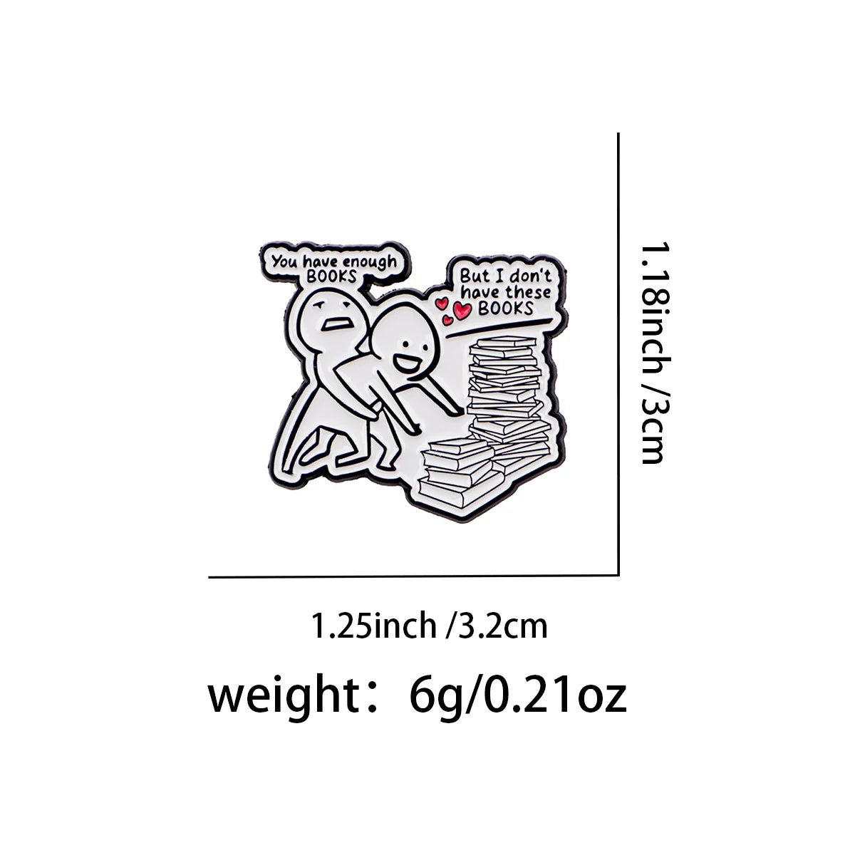 Book Obsession Funny Enamel Pin