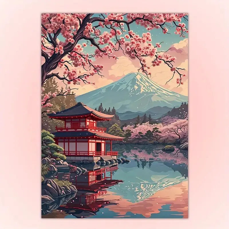 Japanese Scenery and Samurai Canvas Printswall