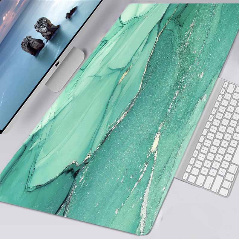 Colourful Marble Keyboard and Mouse Mats