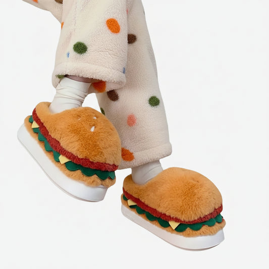Hamburger Novelty Indoor Slippers