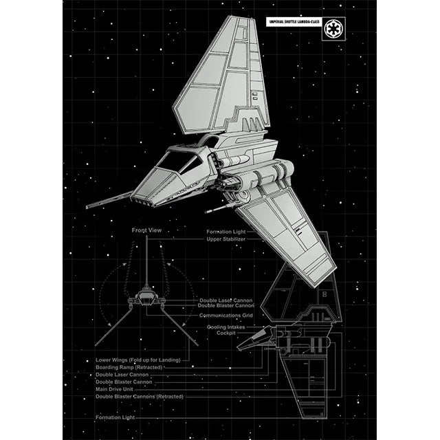 Space Ship Canvas Wall Art Prints of Star Wars Machines