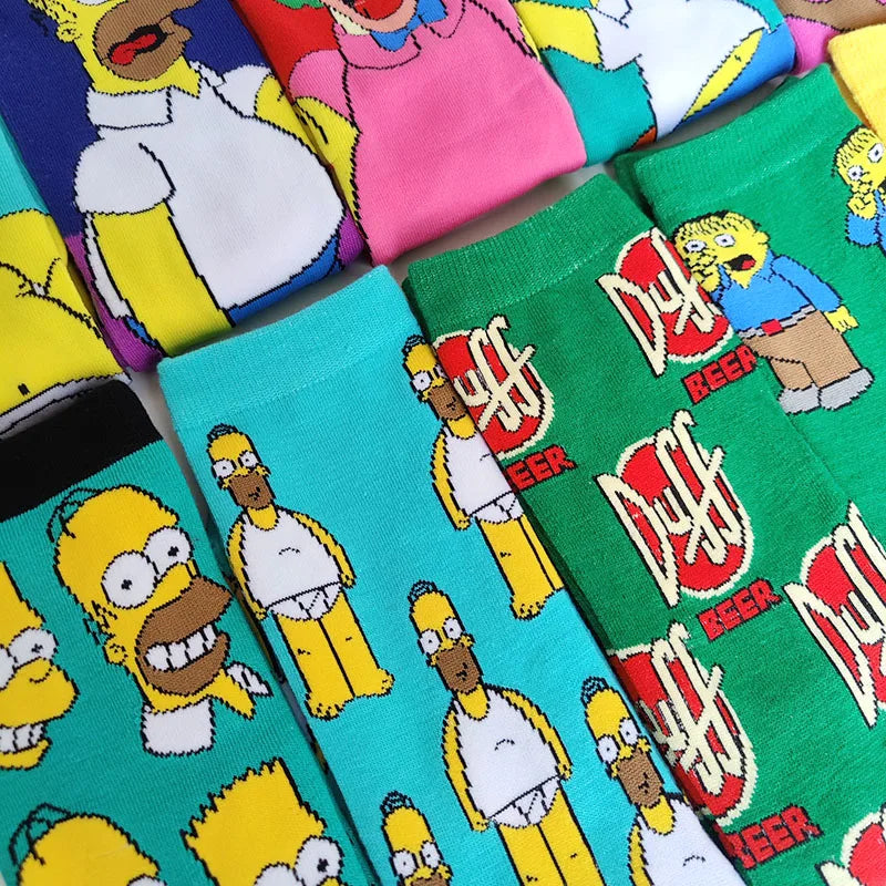 The Simpsons Funny Adult Socks