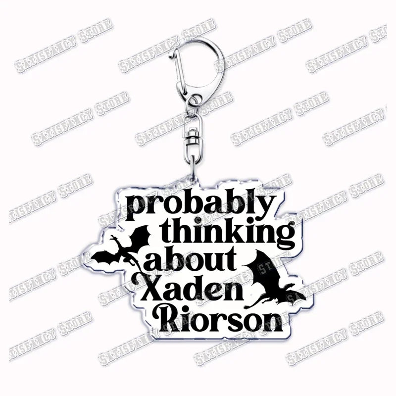 Fourth Wing Basgiath Dragon Keychain