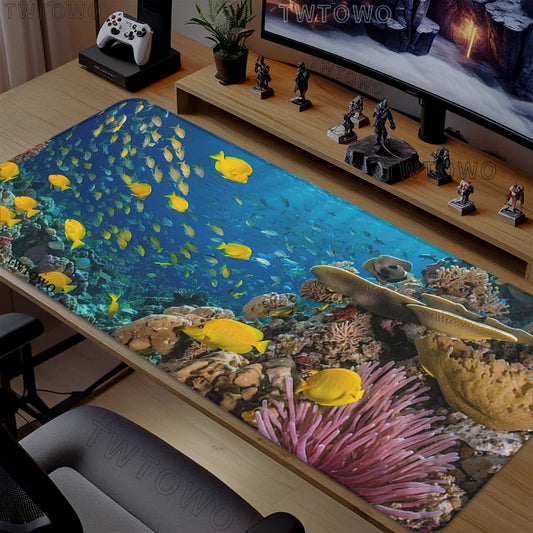 Underwater World Desk and Keyboard Mat