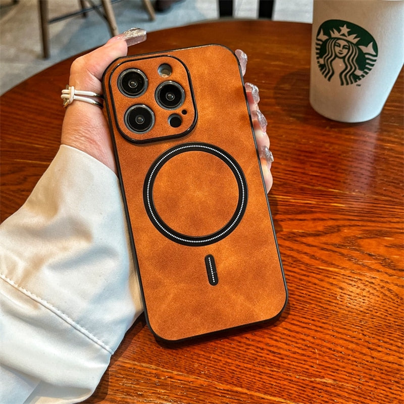 Leather Luxury Magsafe iPhone Case
