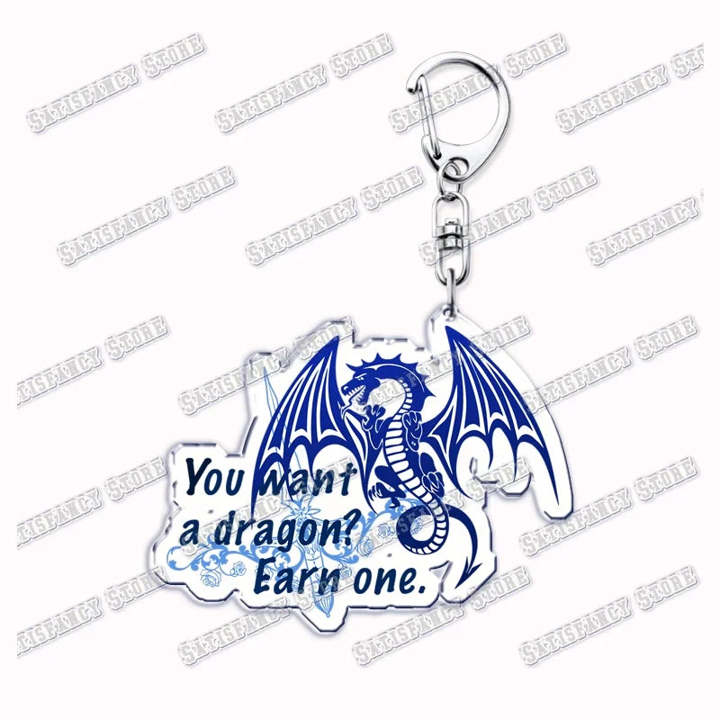 Fourth Wing Basgiath Dragon Keychain