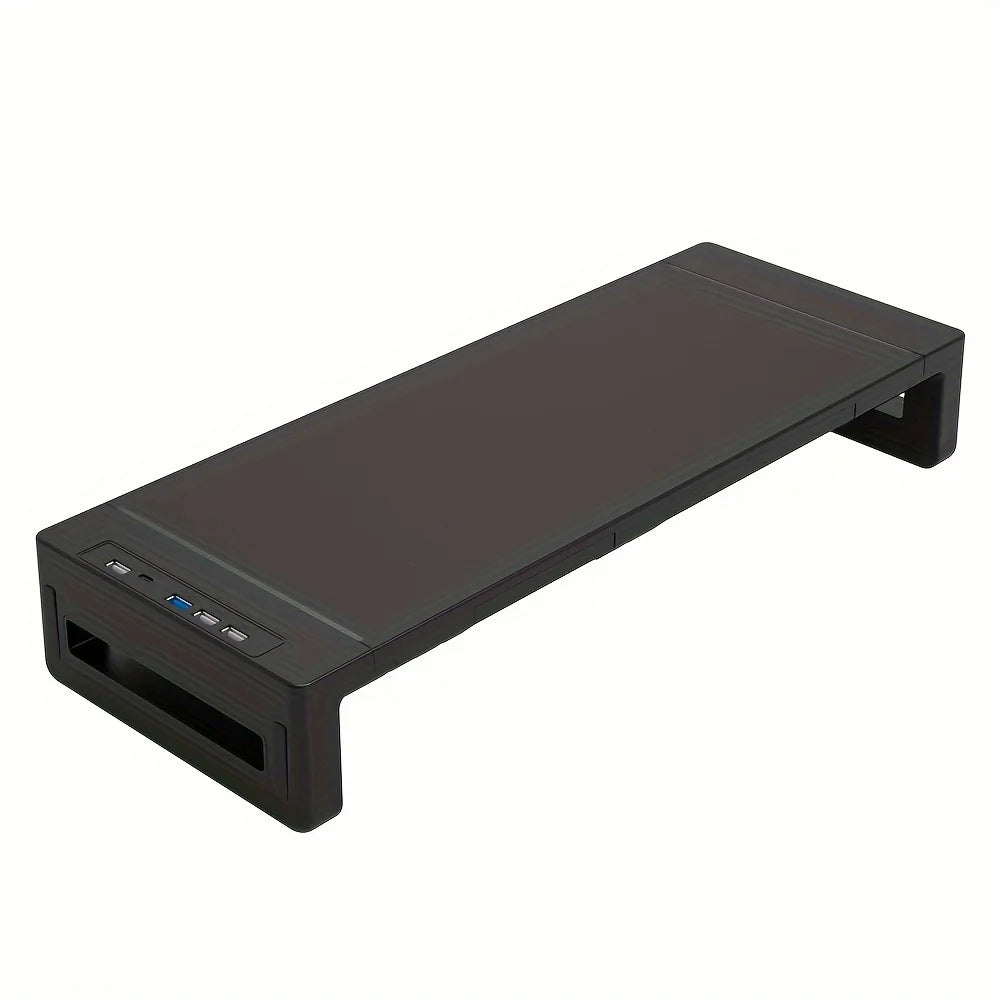 Adjustable Monitor Stand Riser with Charging Ports