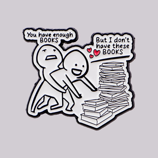 Book Obsession Funny Enamel Pin