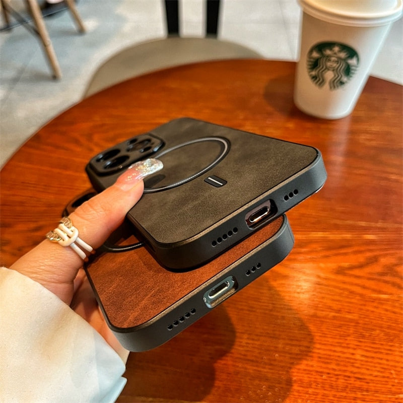 Leather Luxury Magsafe iPhone Case