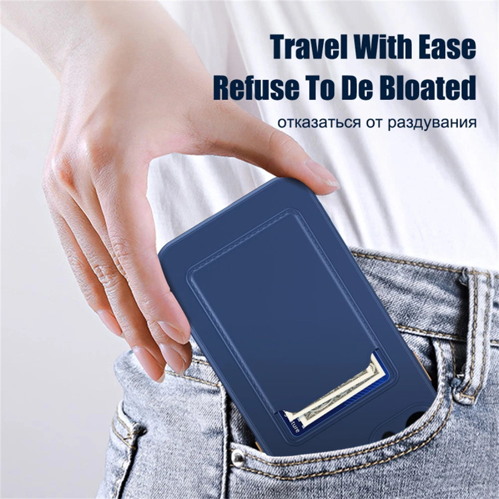 Luxury Soft Silicone Wallet Case - iPhone 15 Models