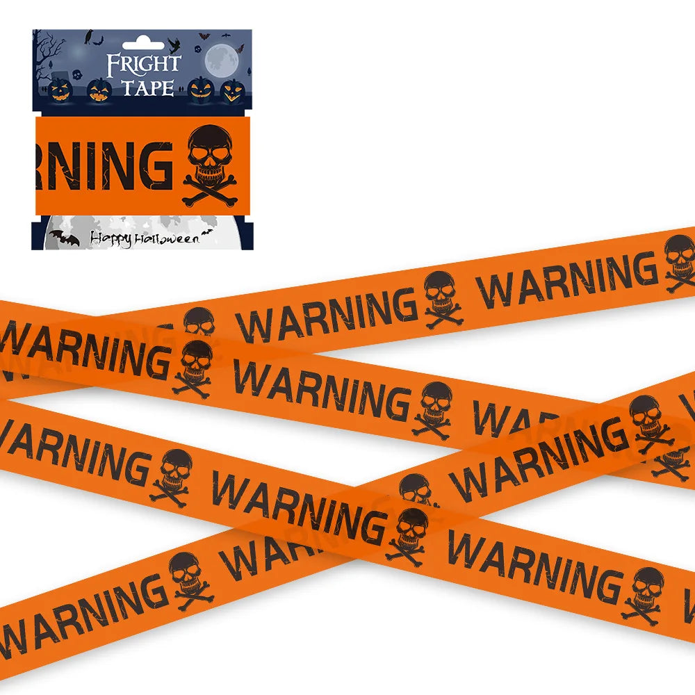 Halloween Themed Decoration Scary Tape