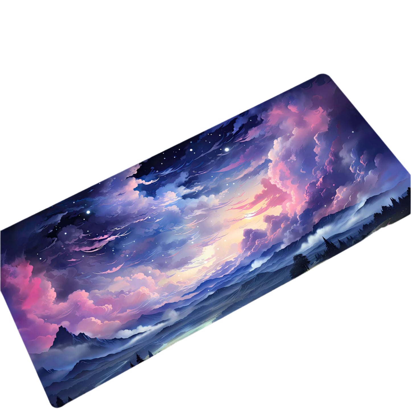 Computer Desk Mats of Pink Clouds