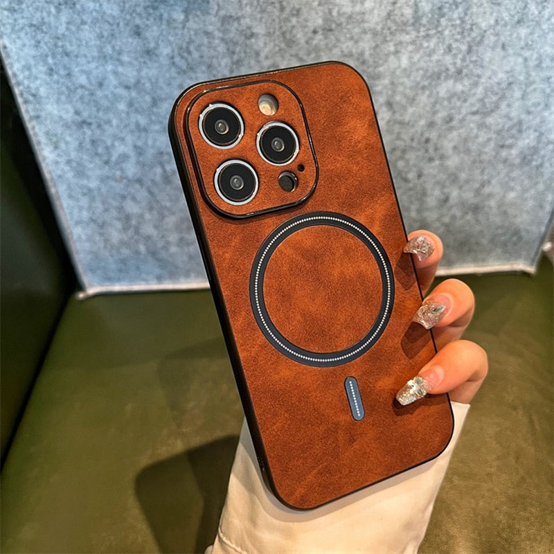 Leather Luxury Magsafe iPhone Case
