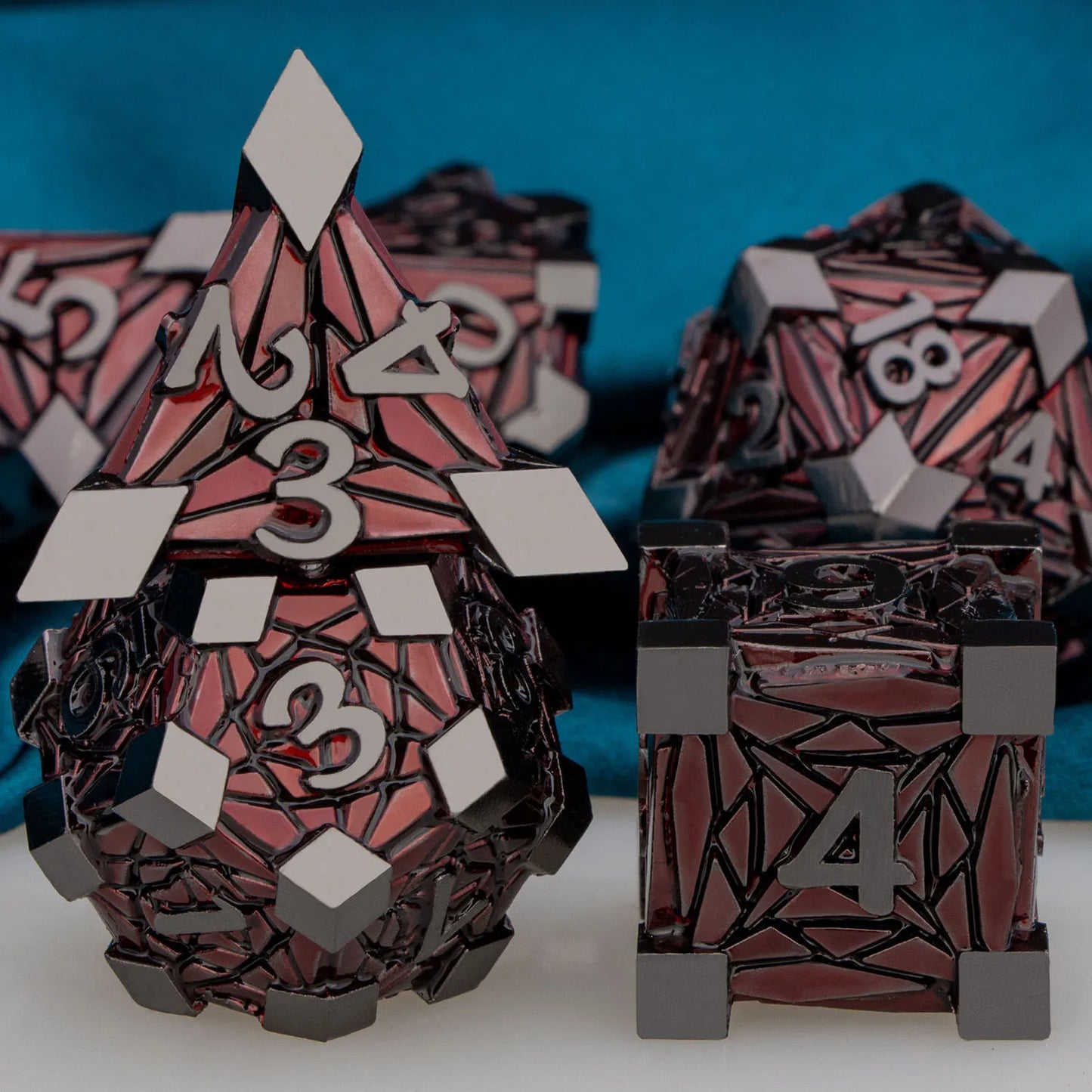 Fancy Metal DnD Dice Set
