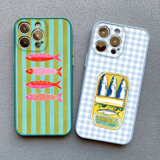 Sardines Funny Colourful Phone Case (for iPhone)