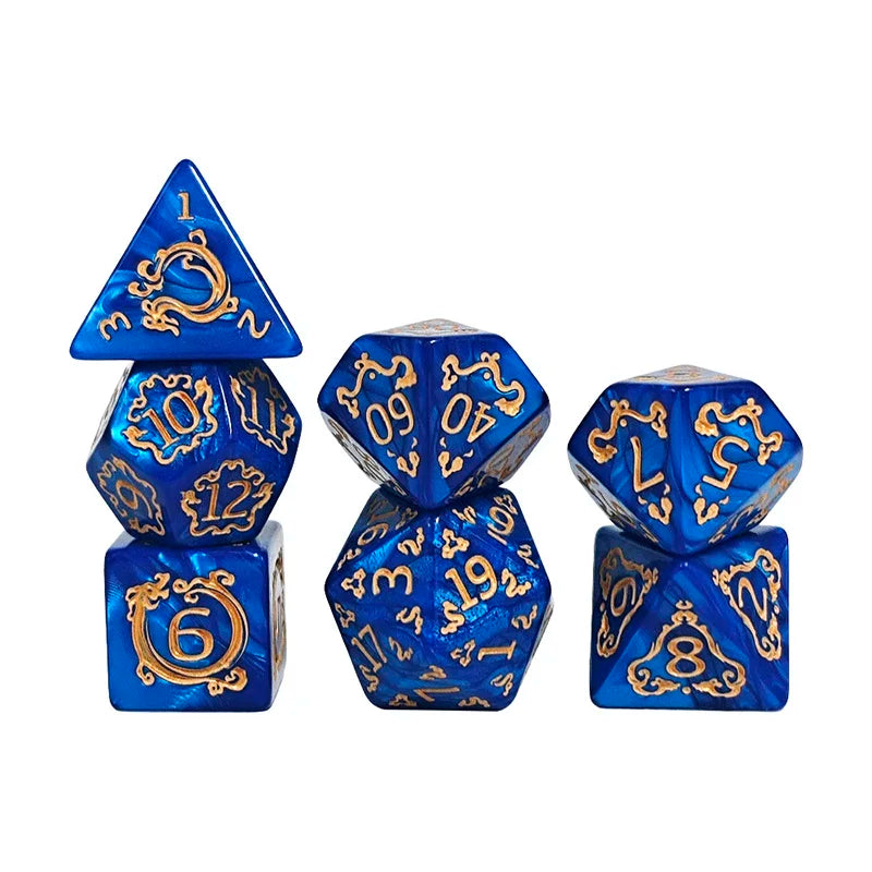 7 Piece DND Dice Set - Medieval Dragons