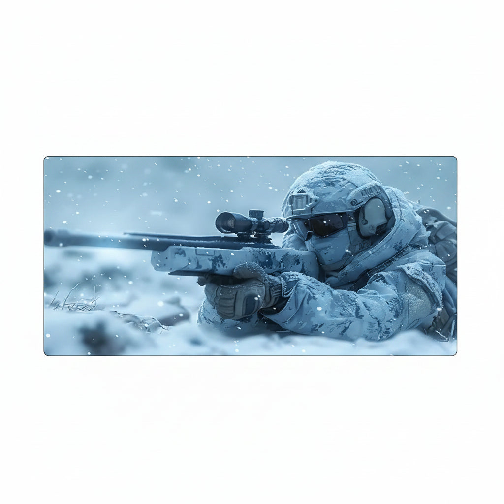 Tactical Soldier Computer Desk Mat