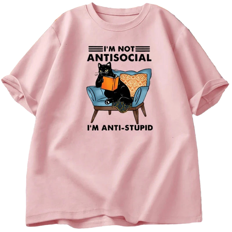 I'm Not Antisocial Funny Graphic Men's Tee