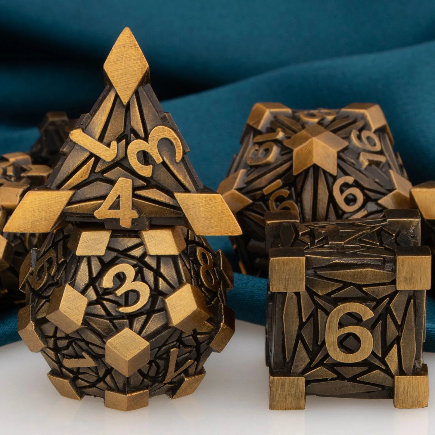 Fancy Metal DnD Dice Set