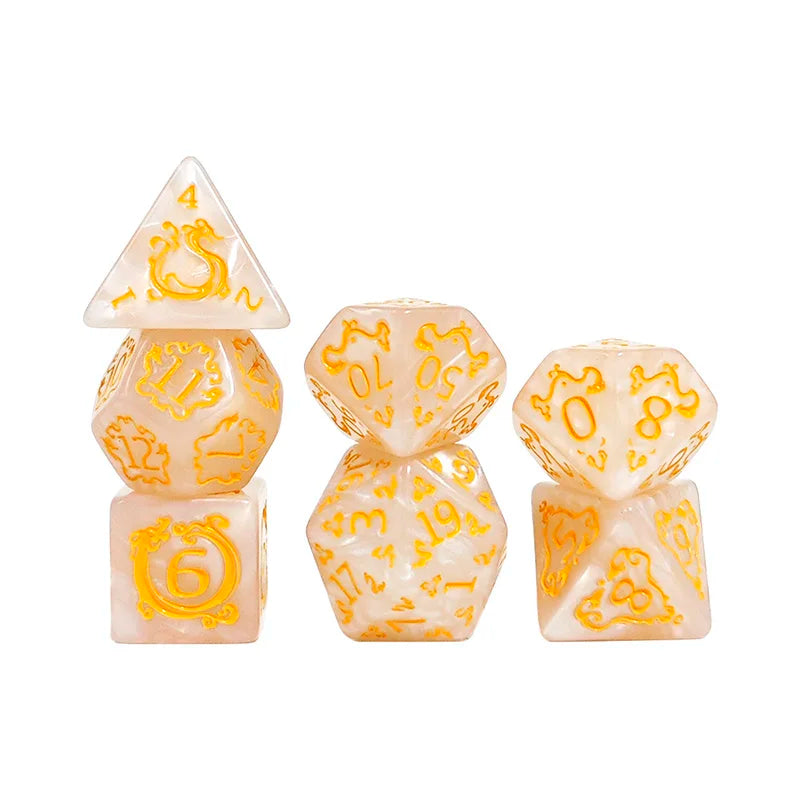 7 Piece DND Dice Set - Medieval Dragons