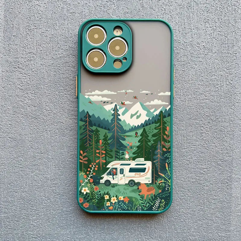 Van Life Forest Landscape Phone Case (for iPhone)