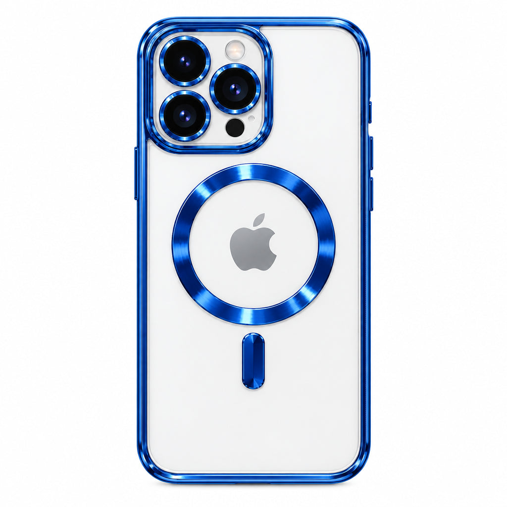 Blue metallic iPhone case