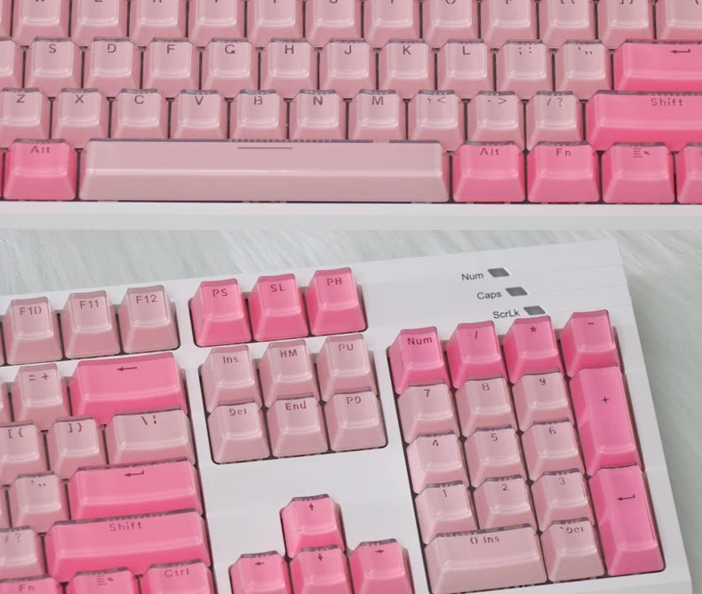 Jelly Crystal Keycaps 136 Keys for Mechanical Keyboard