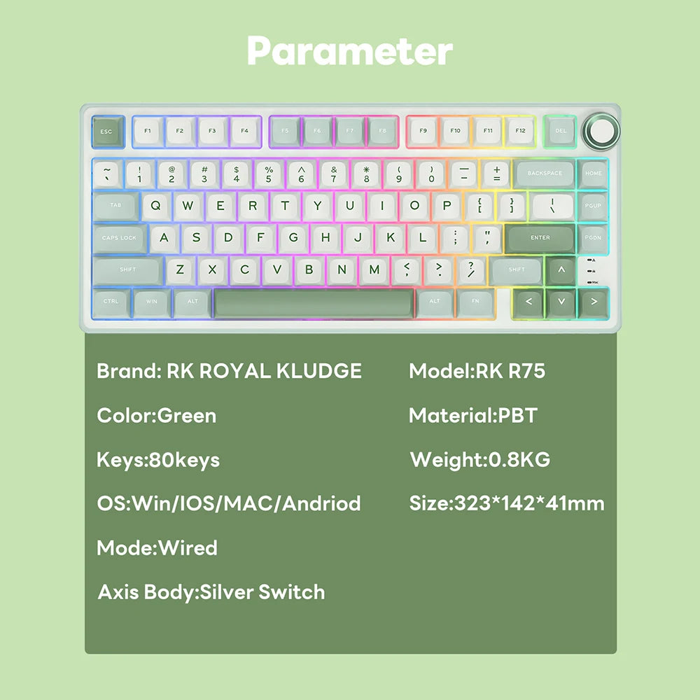RK Royal Kludge R75 Mechanical Gaming Keyboard