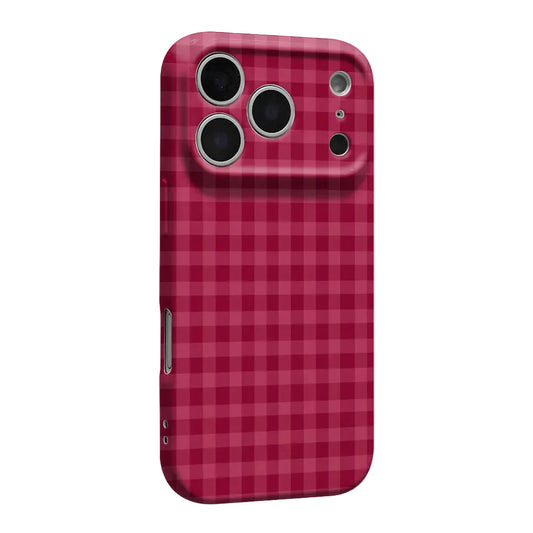 Retro Grid iPhone Case – Hard Shockproof Bumper Cover