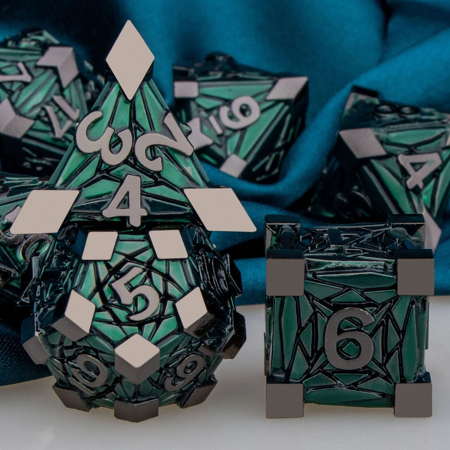 Fancy Metal DnD Dice Set