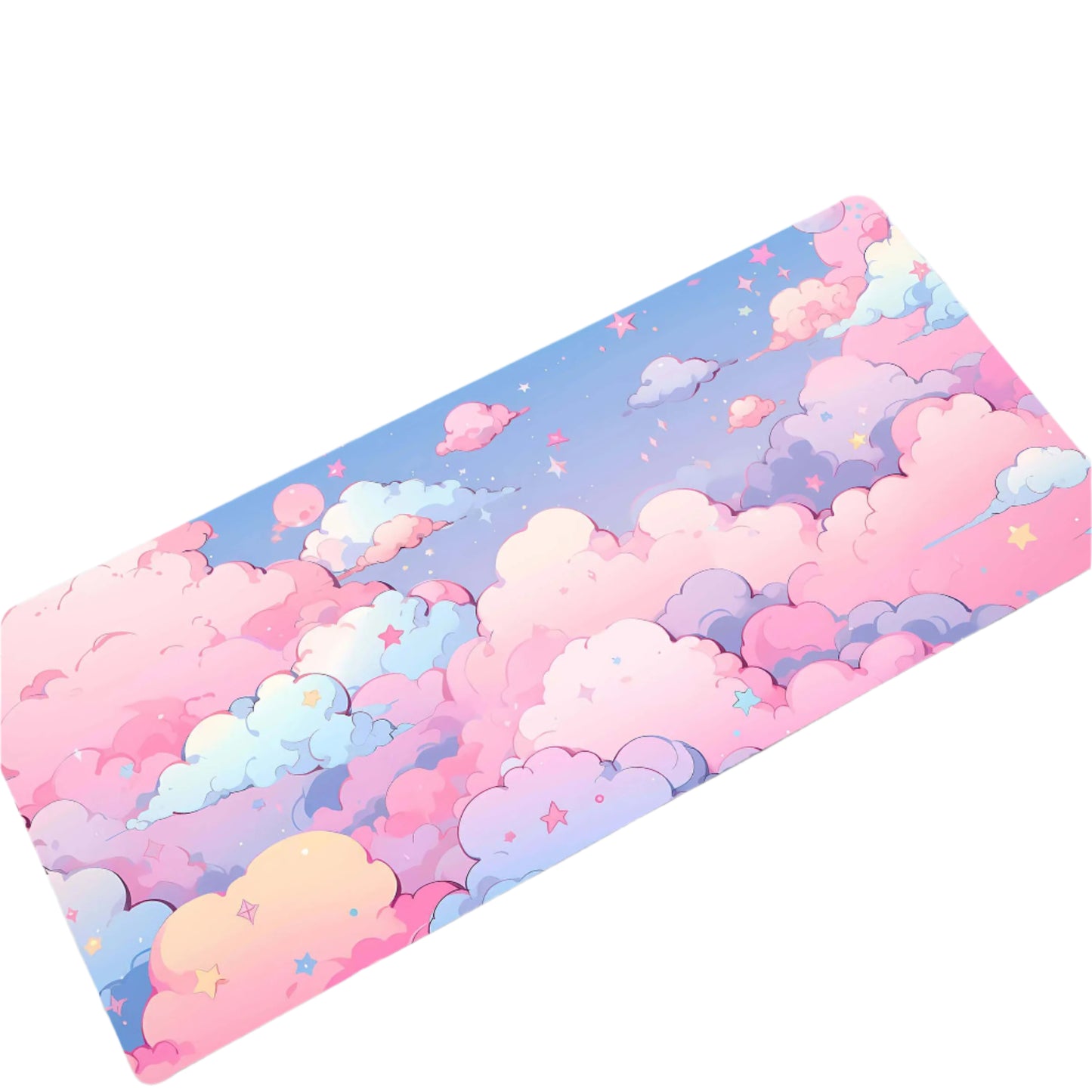 Computer Desk Mats of Pink Clouds