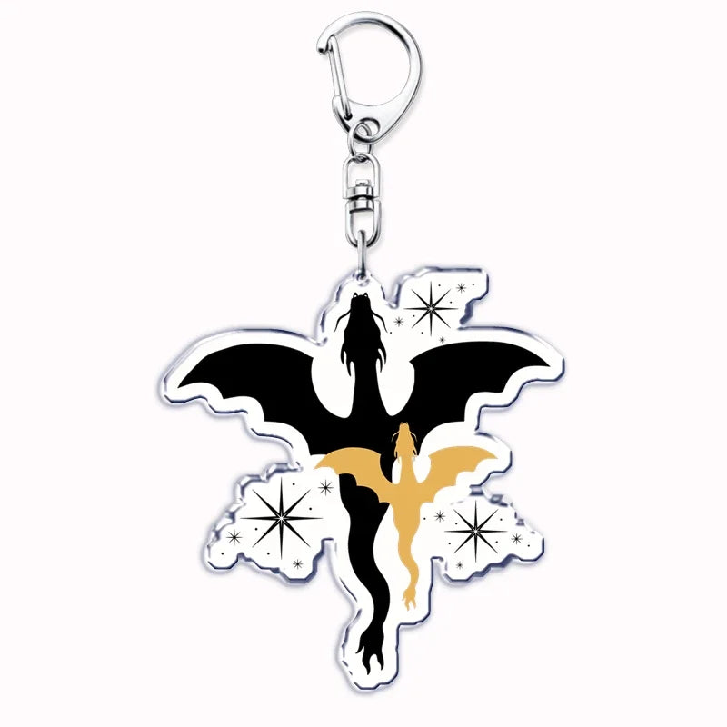 Fourth Wing Basgiath Dragon Keychain