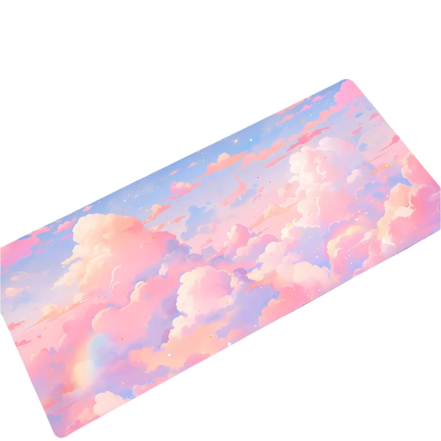 Computer Desk Mats of Pink Clouds