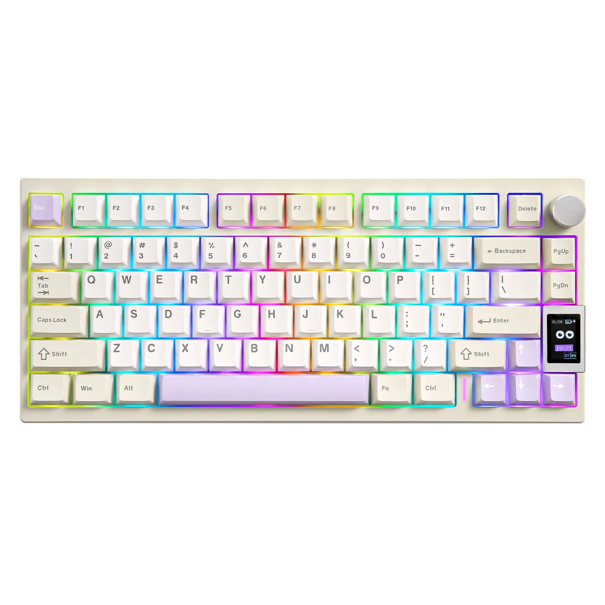 YUNZII AL80 wireless mechanical keyboard with LCD display