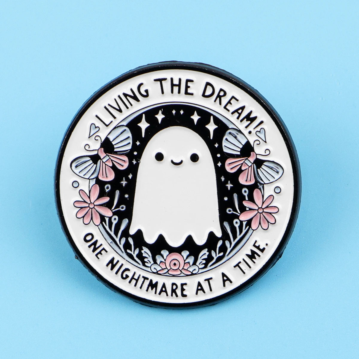 Living the Dream Sarcastic Enamel Pin