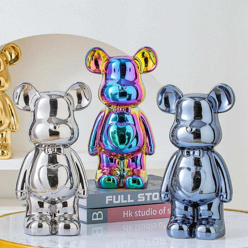 Shiny Bear Home Décor Figurine 17/27cm