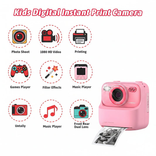 Kids Instant Camera 1080P HD by Amorus