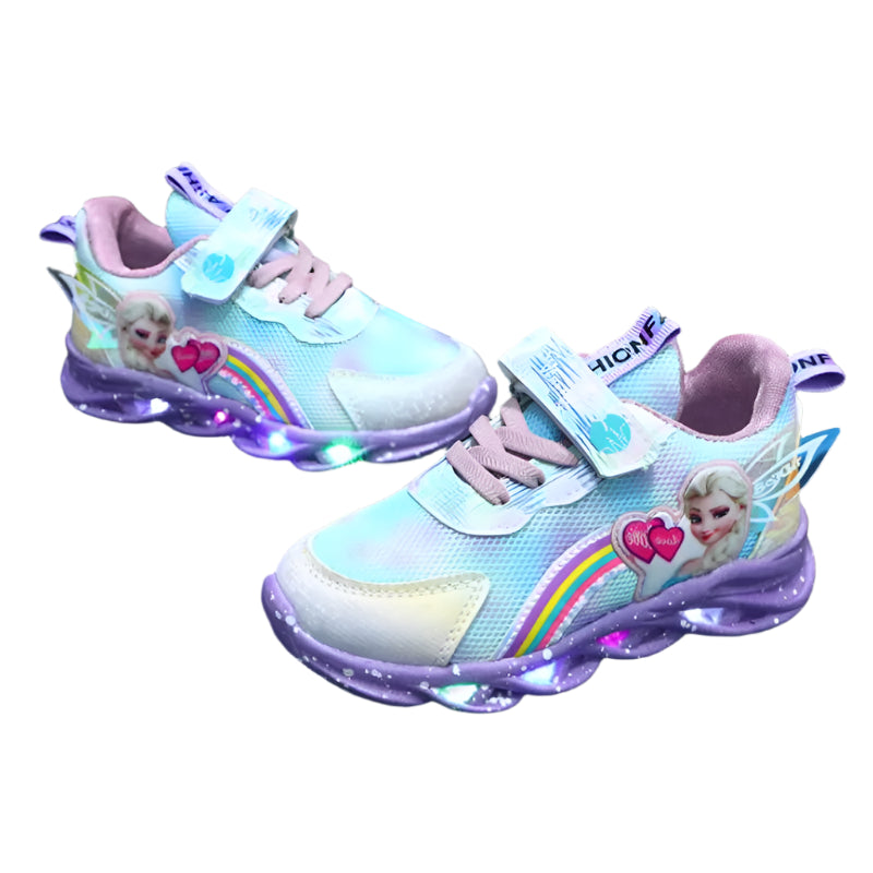 Light-Up Kids Sneakers with Elsa from Frozen