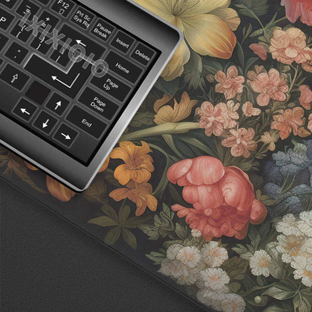 Vintage Flowers Desk and Keyboard Mat