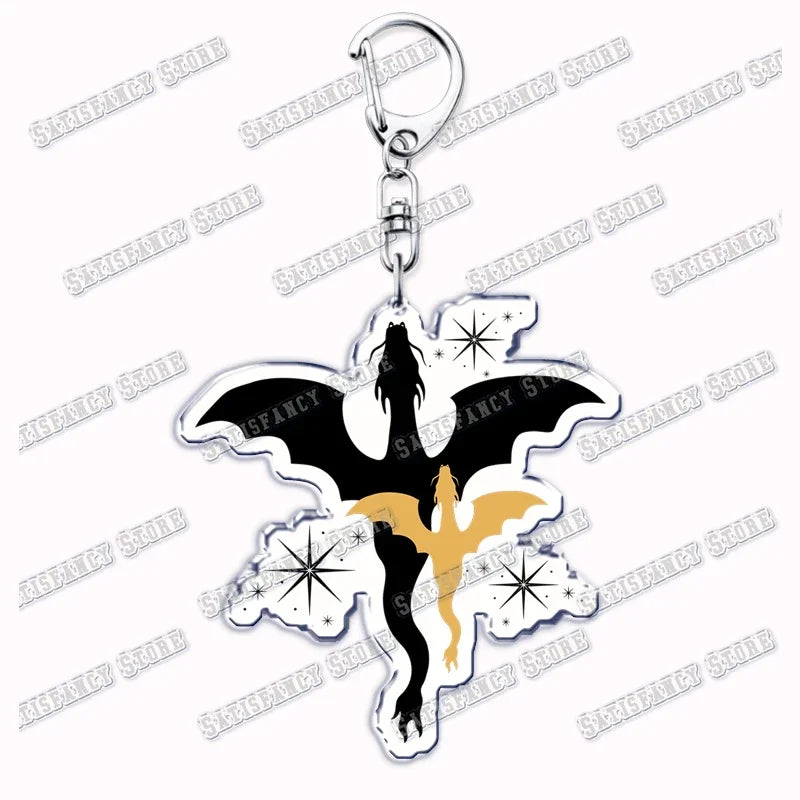 Fourth Wing Basgiath Dragon Keychain