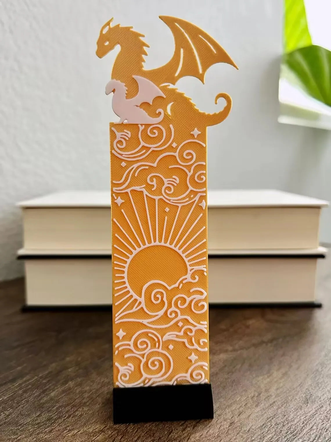 Fourth Wing Dragon Bookmark with Tassels