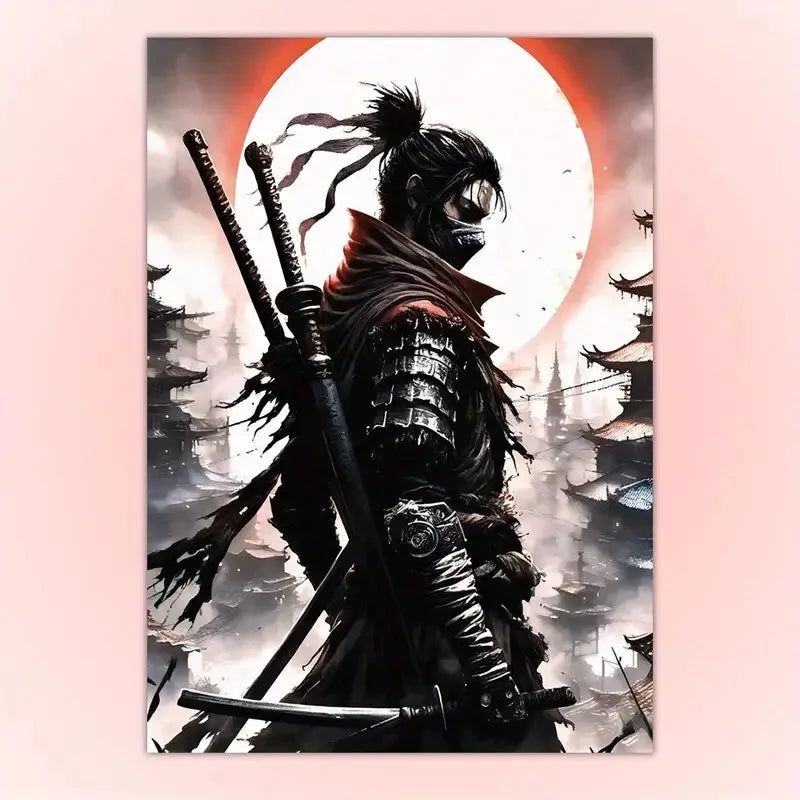 Japanese Scenery and Samurai Canvas Printswall