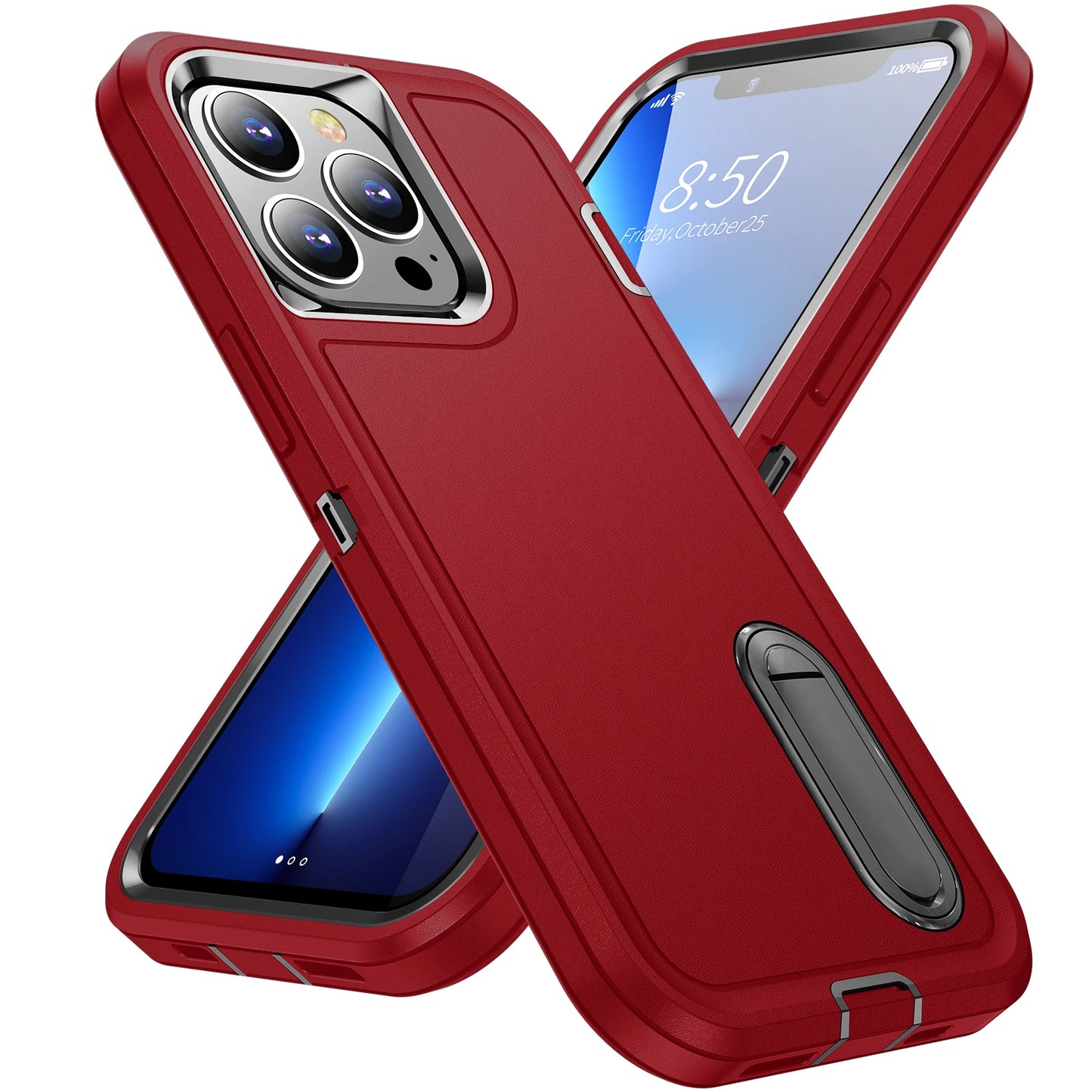 Defend Heavy Armour Shockproof iPhone Case - Red