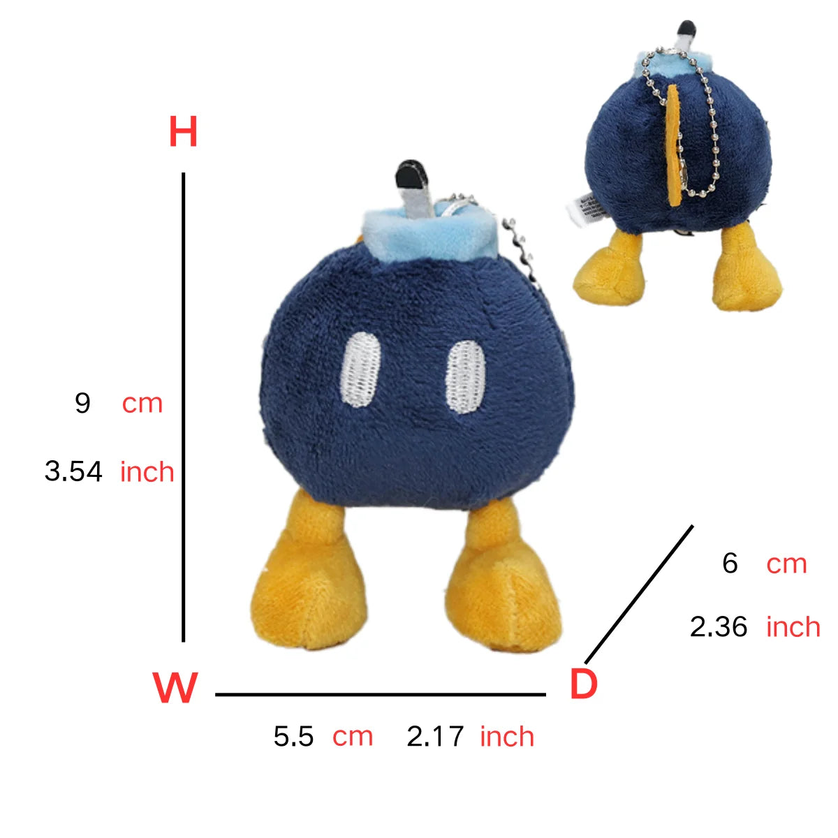 Super Mario Plush Toys Keychains