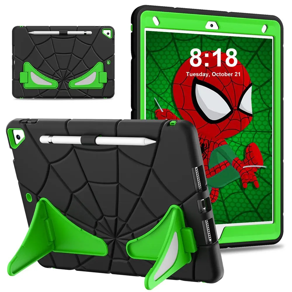 iPad 7th, 8th & 9th Generation Shockproof Tablet Case with Spiderman