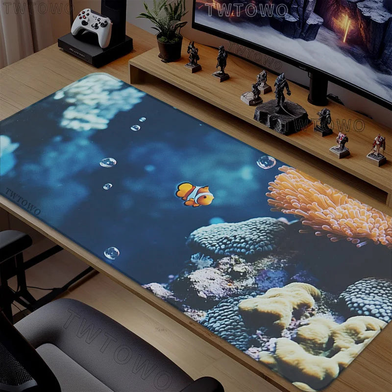 Underwater World Desk and Keyboard Mat