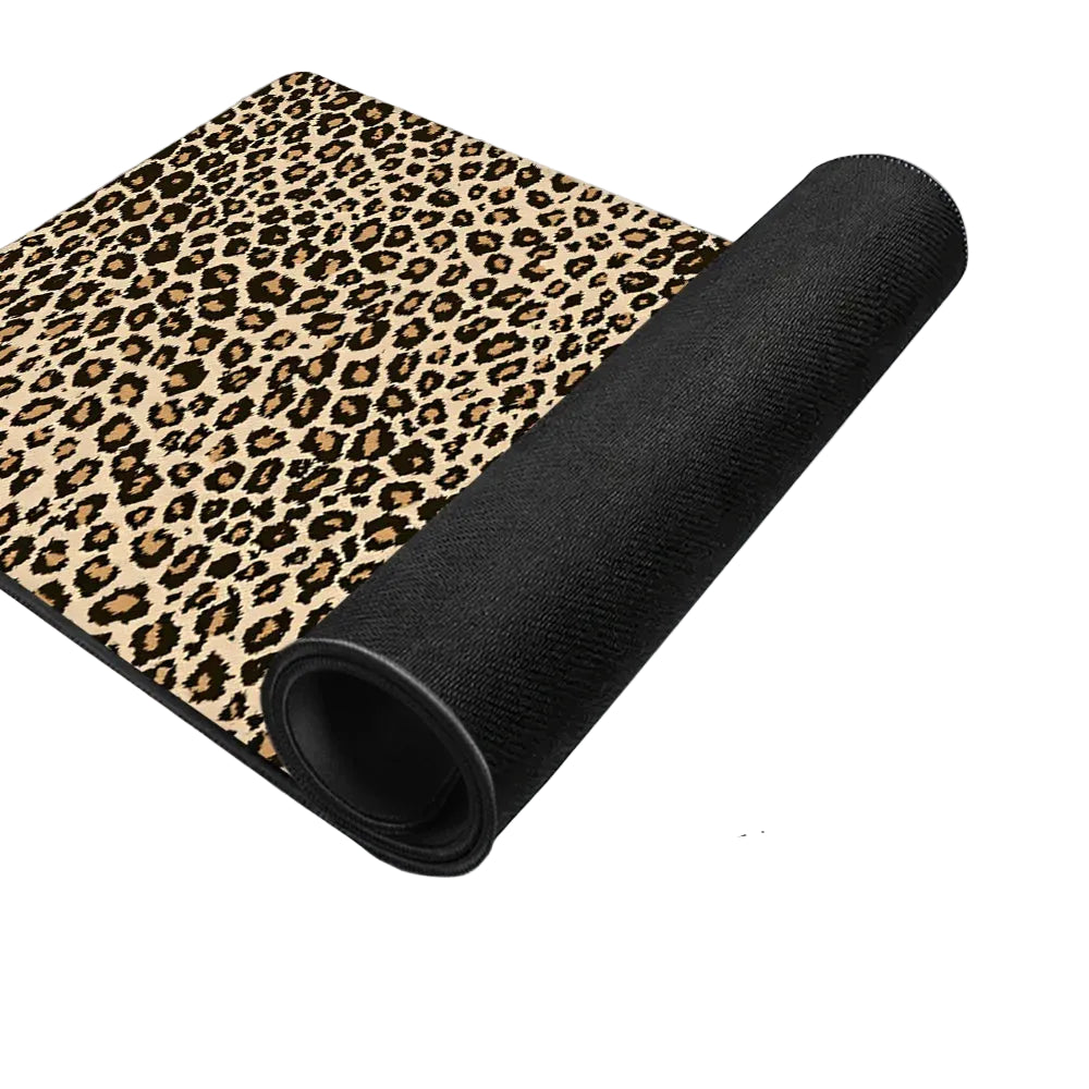 Leopard Print Desk Mat – Large Non-Slip Mouse Pad