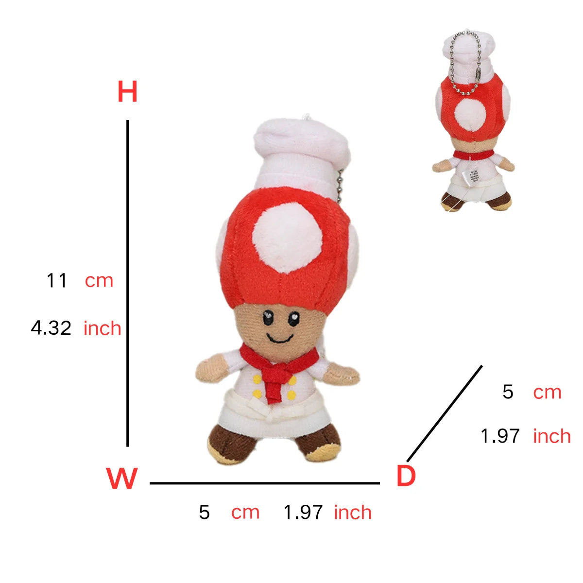 Super Mario Plush Toys Keychains